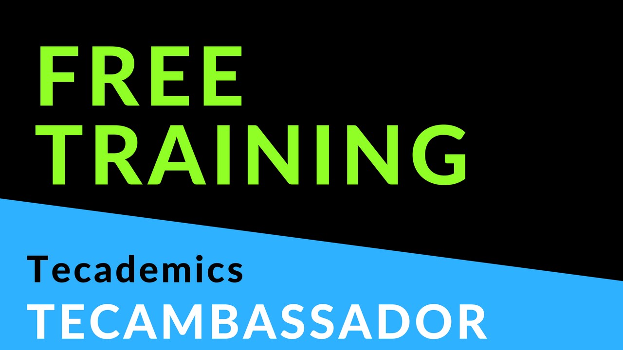 Tecademics Free Training